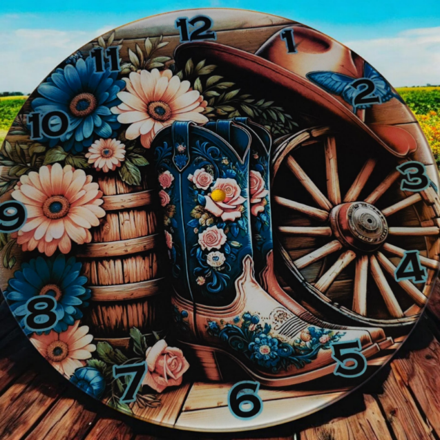 Glass Wall Clock