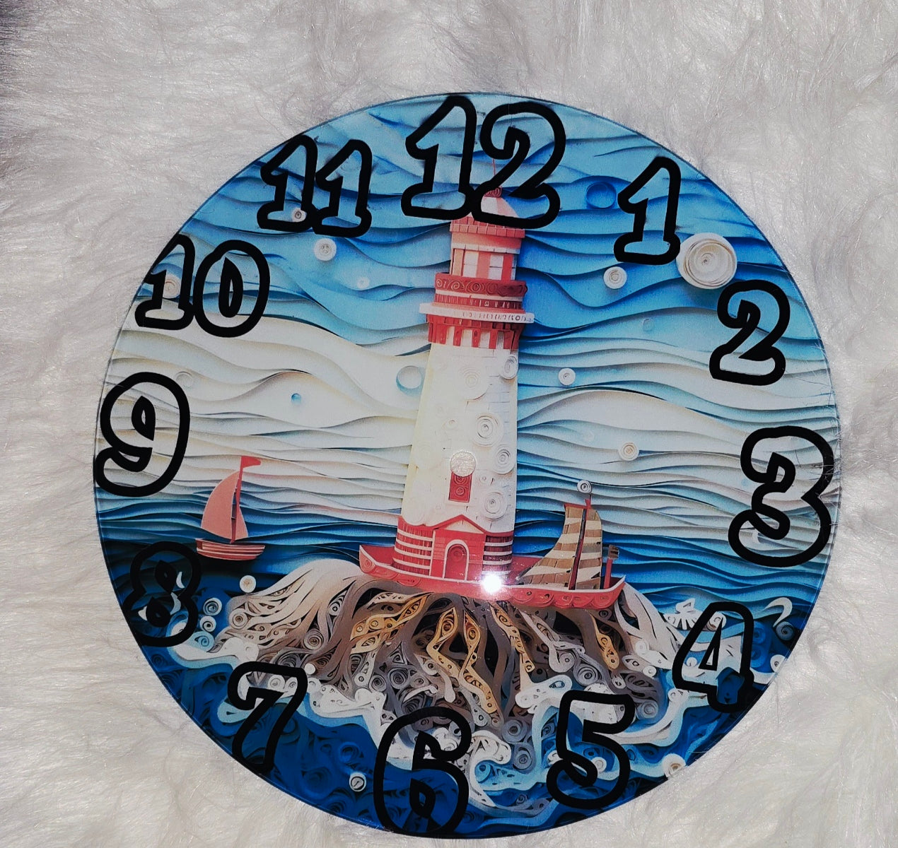Glass Wall Clock